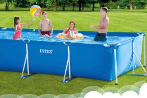 PISCINA DESMONTABLE INTEX METAL FRAME RECTANGULAR 4 METROS
